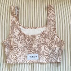 Sophie B B.O.D. Snakeskin Bralette